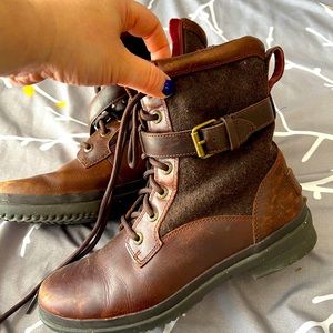 Brown UGG Hapsburg hiking women’s boot